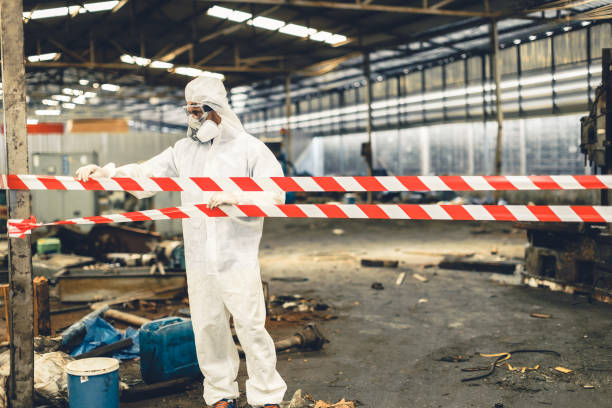 Professional Biohazard technician working in Creston, OH